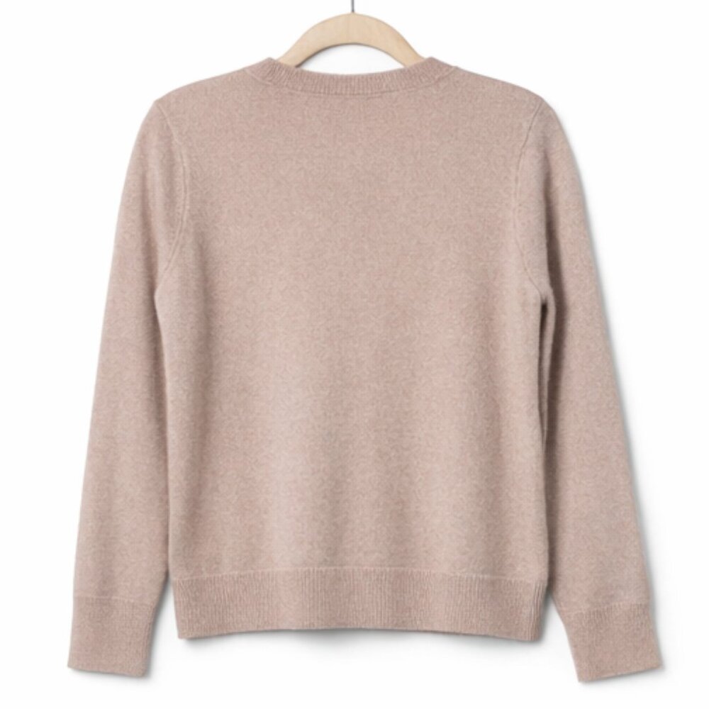 Nordstrom 100% Cashmere Crewneck Sweater – Tan Memoir – XS (NWT) - Picture 2 of 9